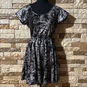 Elegant Black and Silver Women's Dress
